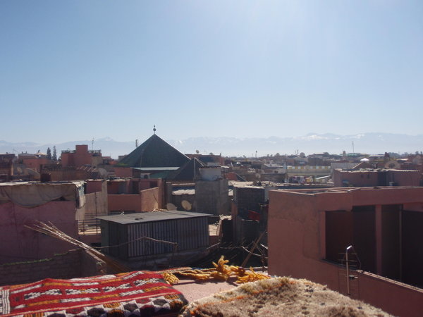 Above the Souk to the Atlas Mountains