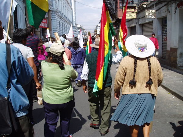 Bolivian protesters