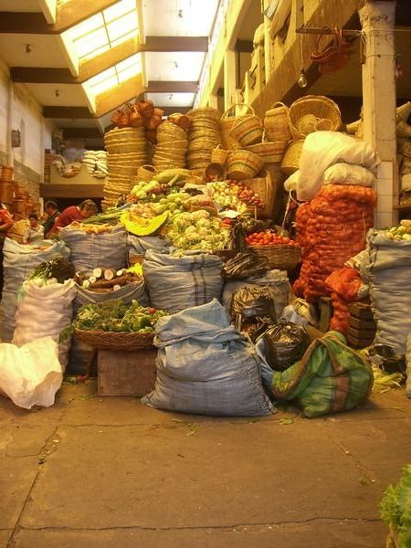 Mercado central en Sucre