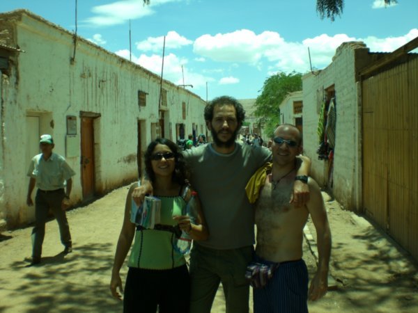 Rocio, Ivan y Aimar en San Pedro de Atacama