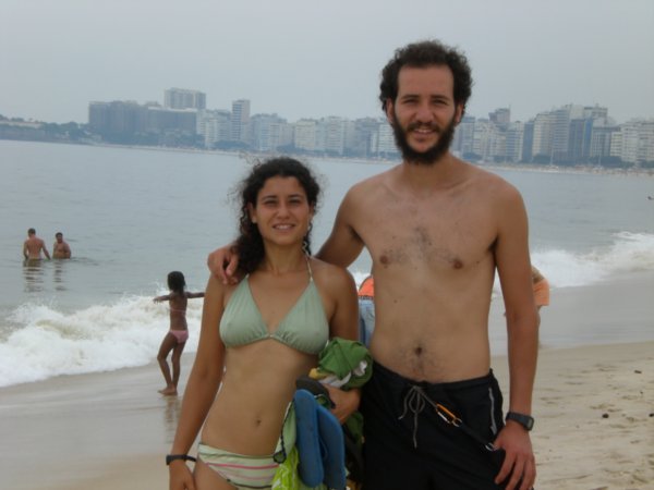Rocio e Ivan en Copacabana