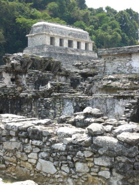 Templo dë Pakal visto desde el palacio