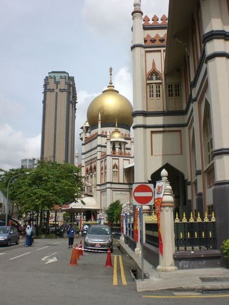 Mezquita en el barrio musulman de Singapur