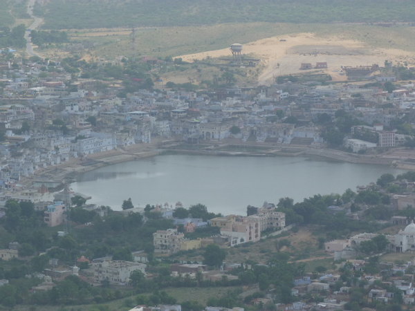 Vista desde el templo de Pushkar