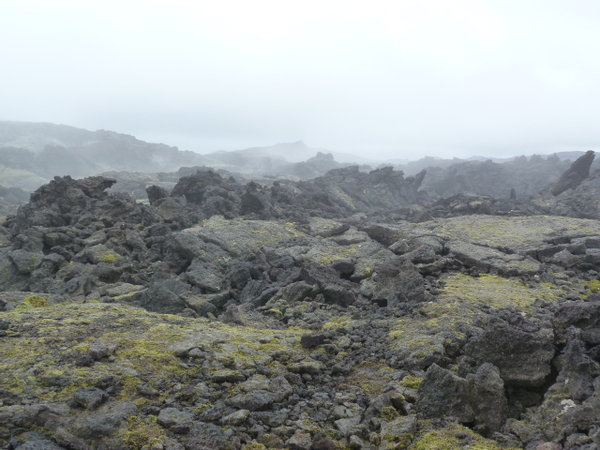 Cenizas volcanicas en Krafla