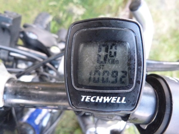 Cuentakilometros de la bici de Ivan