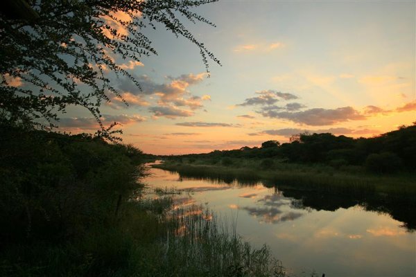 Sunset over Botswana