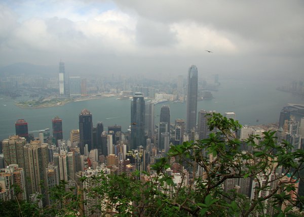View over Kowloon from Victoria peak