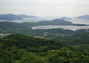 View towards the Sai Kung Peninsular