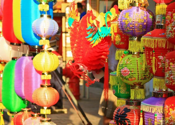 Lanterns in Stanley Market