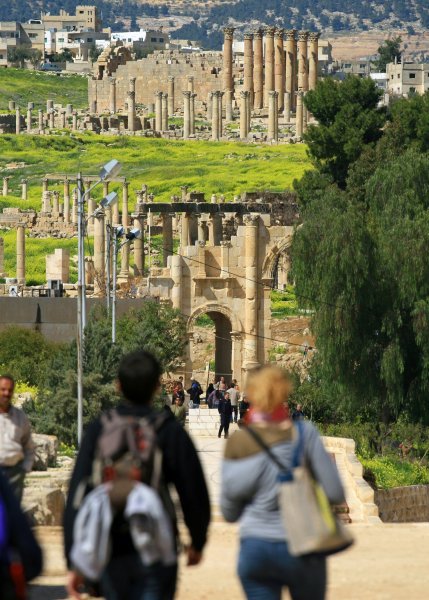 Jerash - View up towards the South Gate