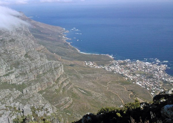 Looking down towards the Cape of Good Hope