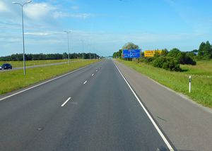 An empty motorway