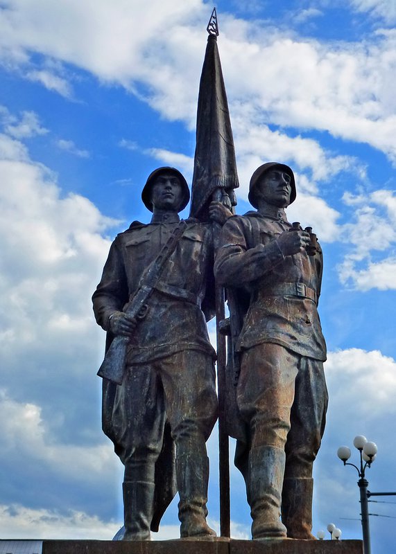 One of Four Soviet Statues on the Green Bridge