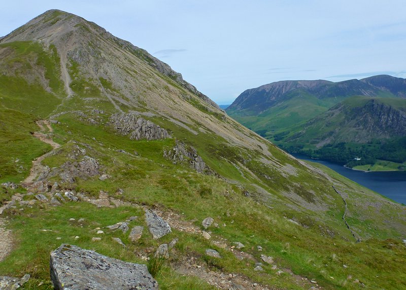 The path up High Crag