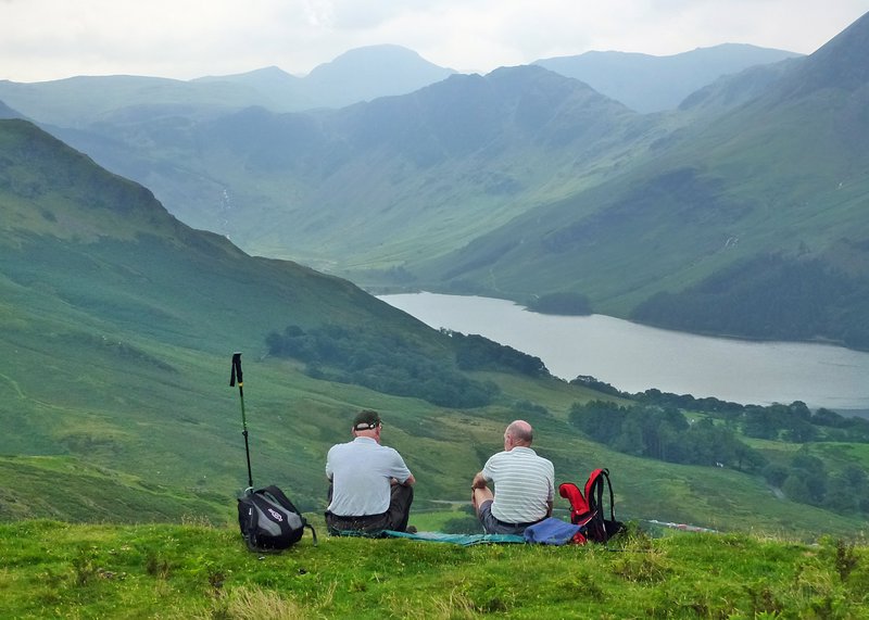 Lunch over Buttermere (Rannerdale Knotts)