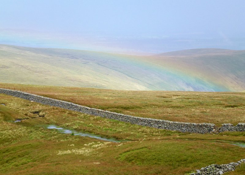 The Rainbow over Red Crag