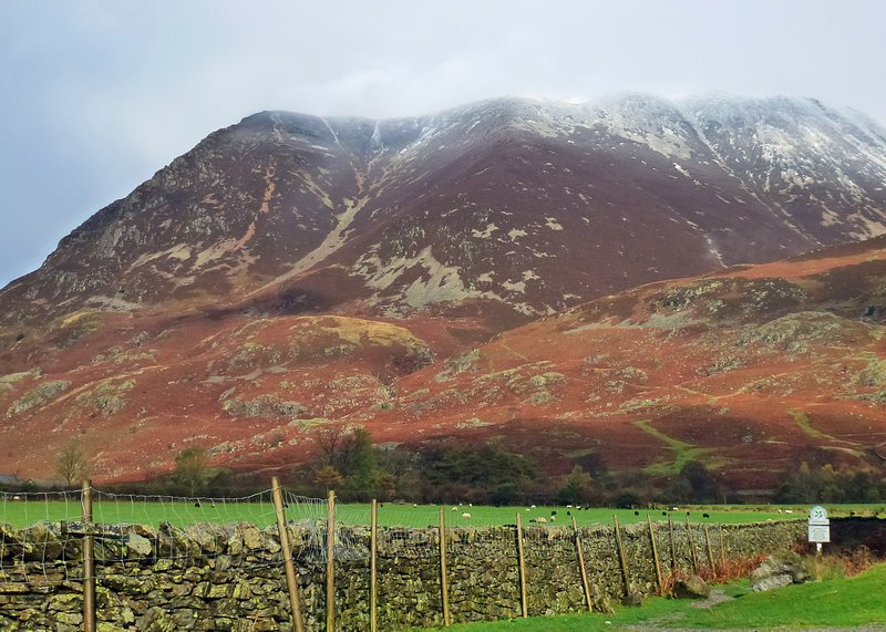 Grasmoor from the foot of Rannerdale Knotts