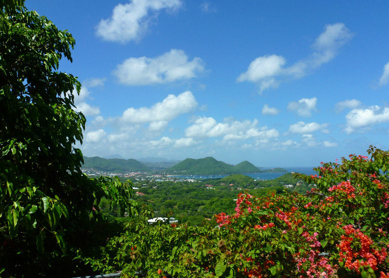 Rodney Bay, Mount Gimie and the Pitons