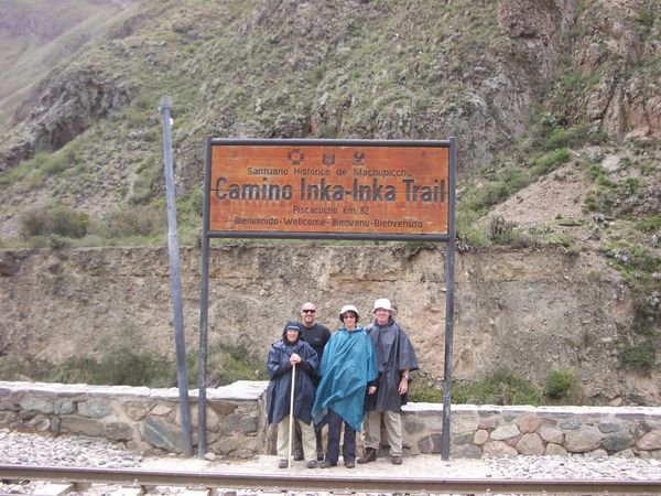 Us at the start of the Inka Trail