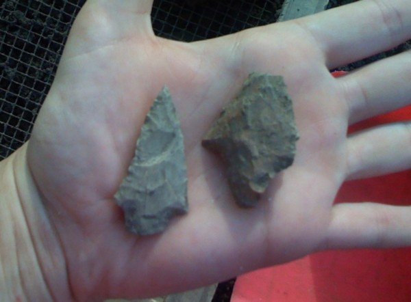 Two projectile points
