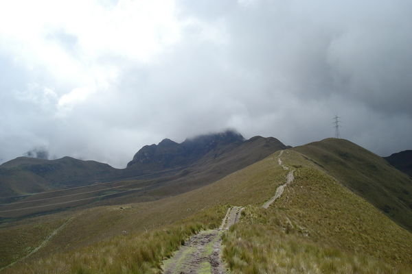 The road to Mt. Pichincha