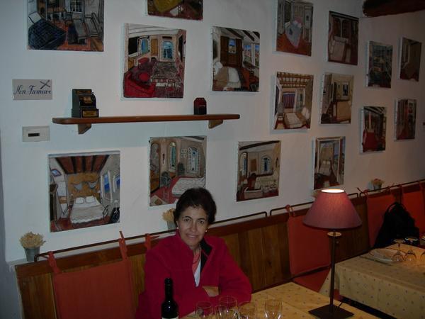 En Saignon en un excelente restaurante el auberge des peregrynes