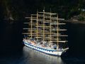 Royal Clipper at anchor off Soufriere