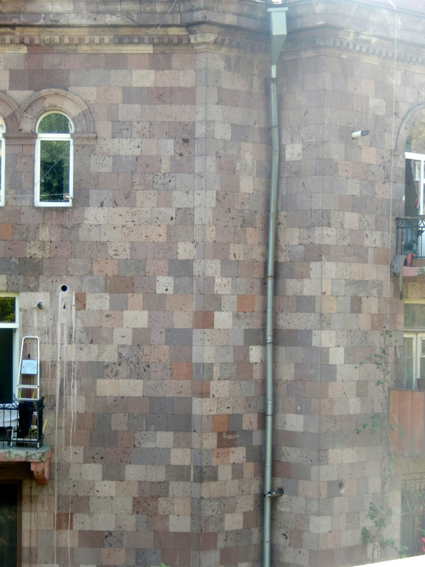 Example of a building made of tuff bricks