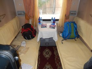 First class compartment in South Caucasus Railways