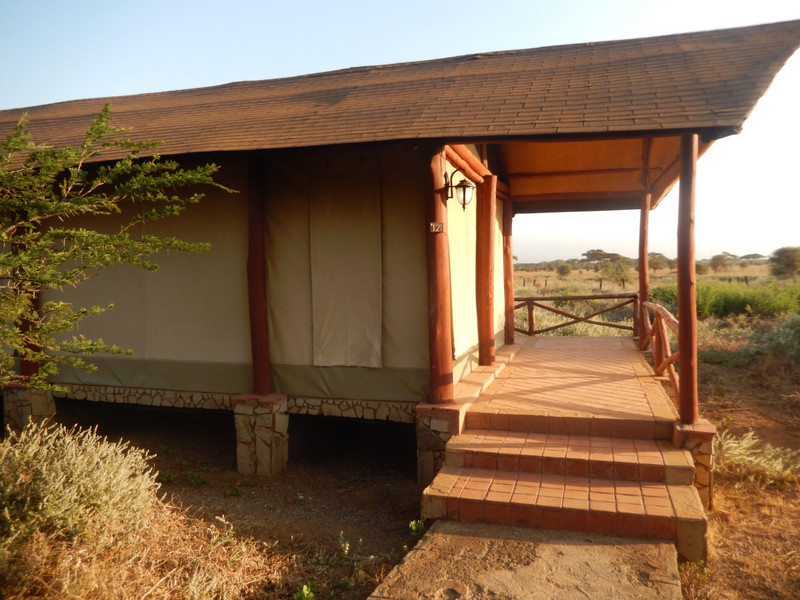 Our accommodation at Amboseli ...