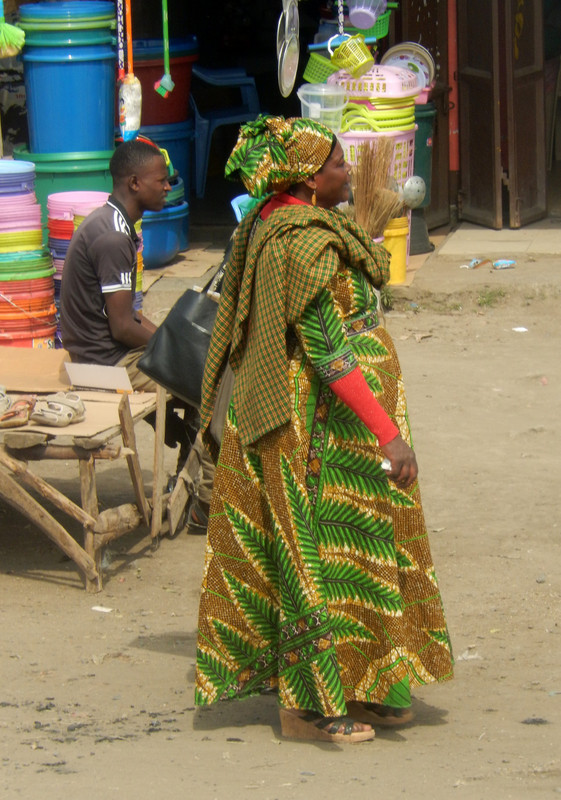 Colourful lady at the markets