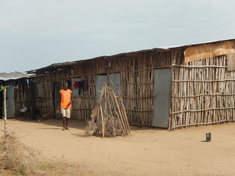 A communal hut in the Karo village