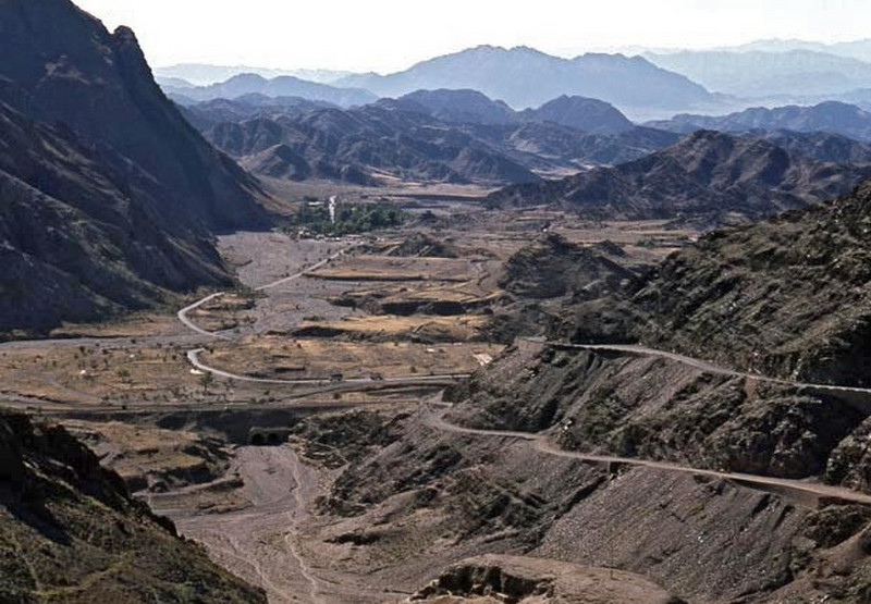 Aerial view of the Khyber Pass