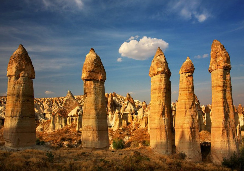 Pillars in Goreme National Park