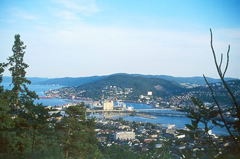 View of Drammen from Spiralen
