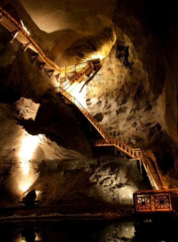 Staircase in Wiekiczka Salt Mine