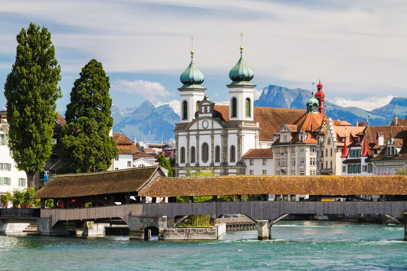 Spenerbrucke on Lake Lucerne