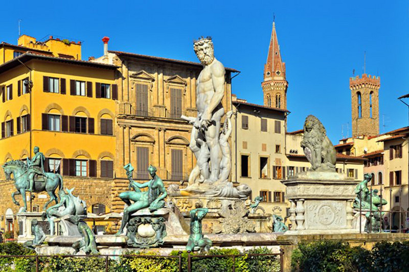 Neptune Fountain in Piazza della Signoria, Florence