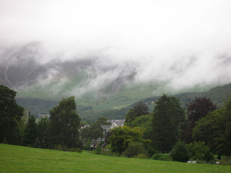 Low lying cloud over the Lakes District