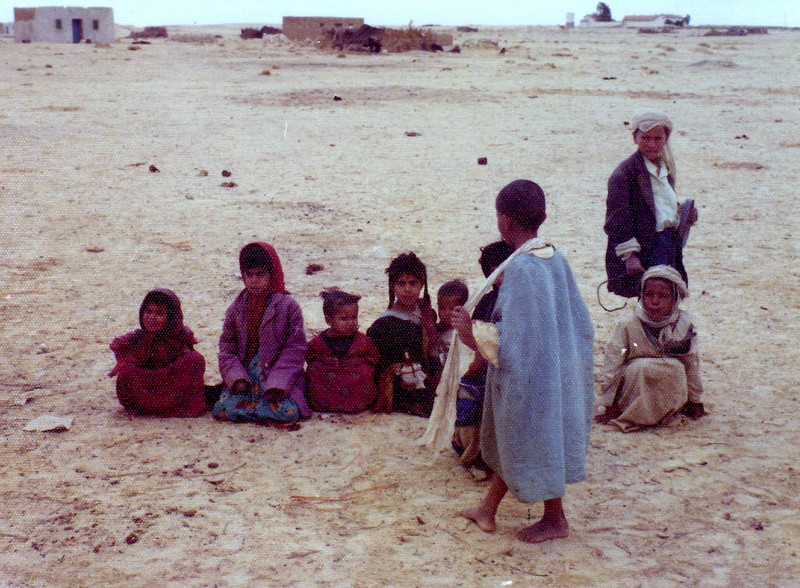 Bedouin kids in the Sahara