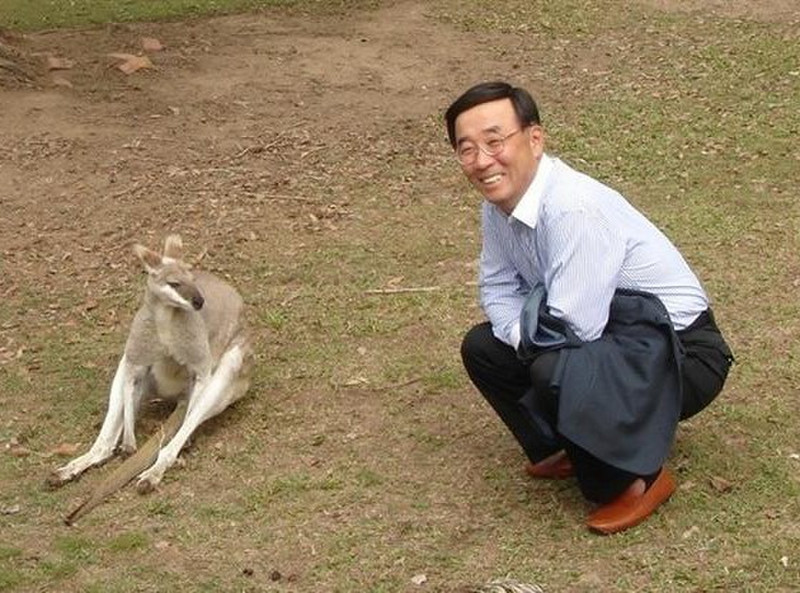 Kangaroo and new friend