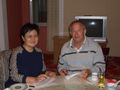 Signing the contract with Madam Jiang