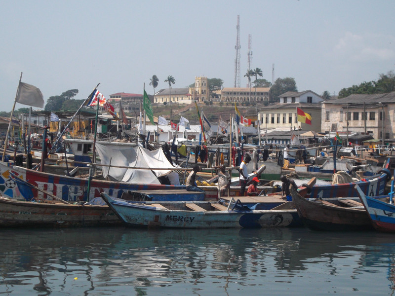 View of Elmina from the coast