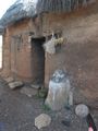 Typical home fetish in village in Benin