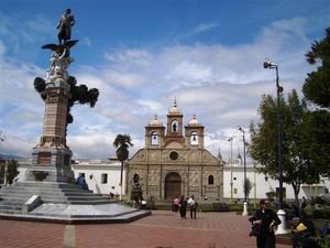 Riobamba's Cathedral, in Maldonaldo Square