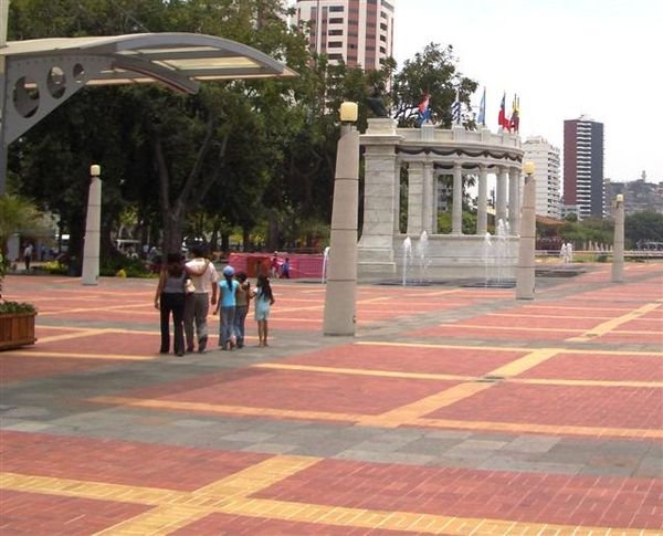 The Malecon on the riverfront at Guayaquil