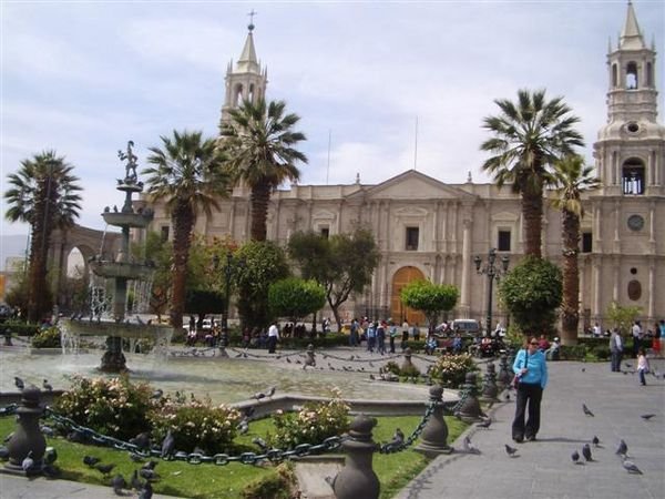 Central Plaza with Cathedral in background