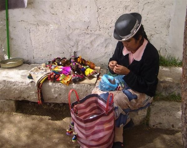 Want to buy a small Peruvian doll?