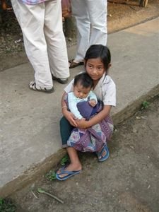 Hmong child with younger child!